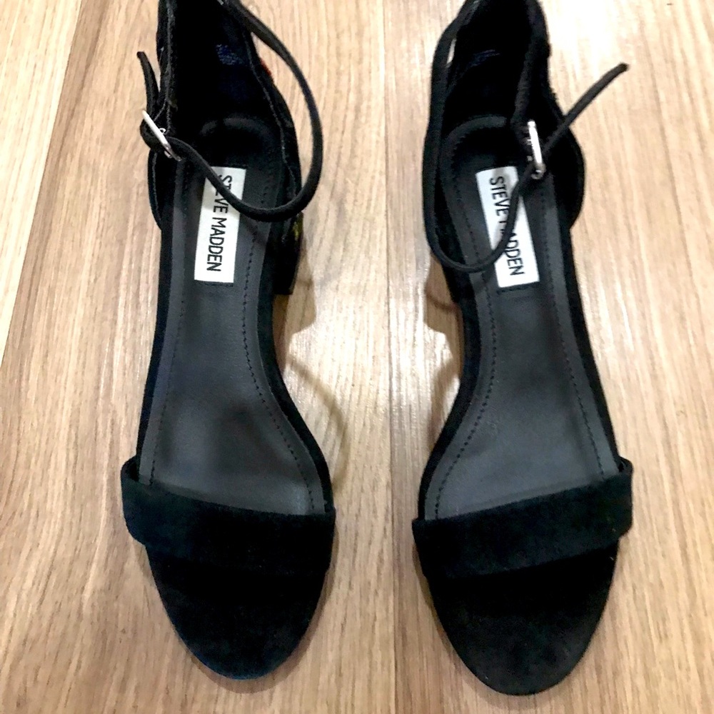 Steve Madden ankle strap heels.